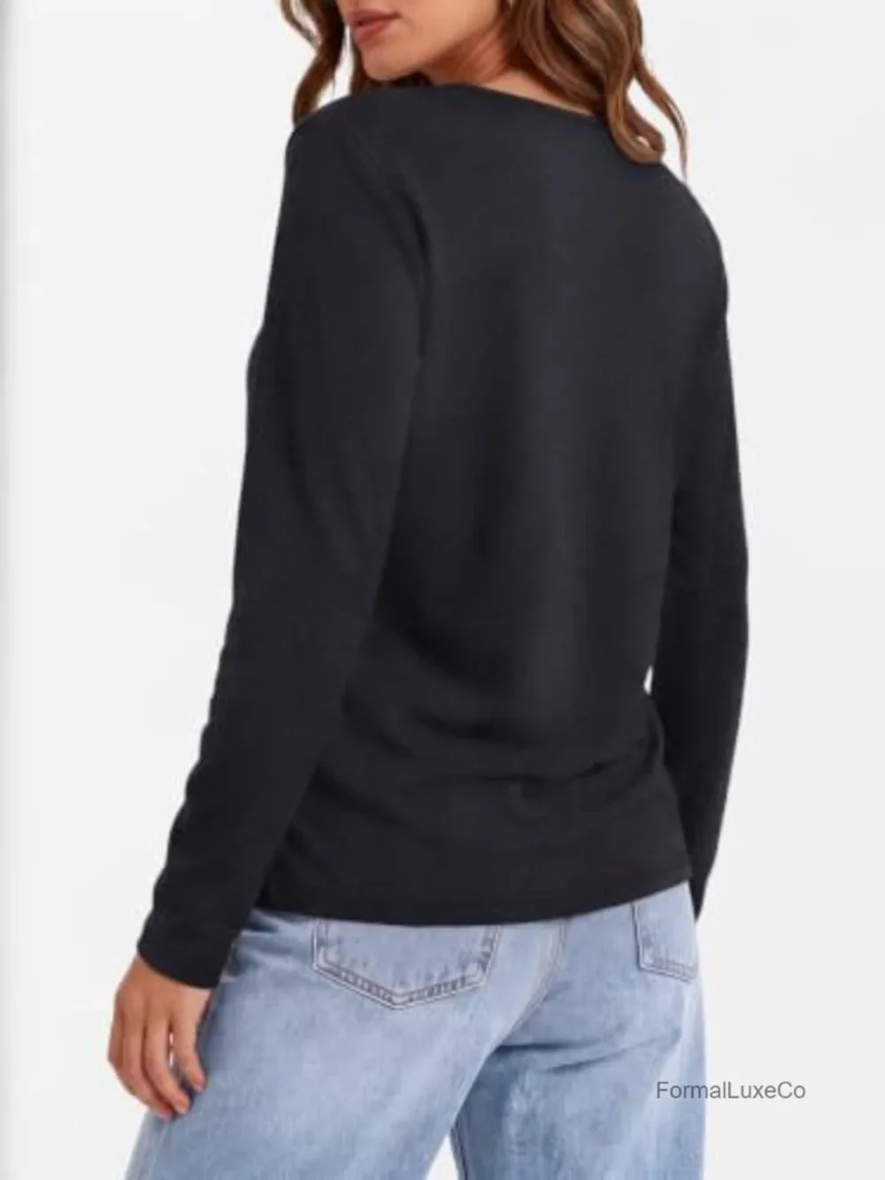 Long Sleeve Henley Shirts Dressy Casual Tops Lightweight Fall Sweater